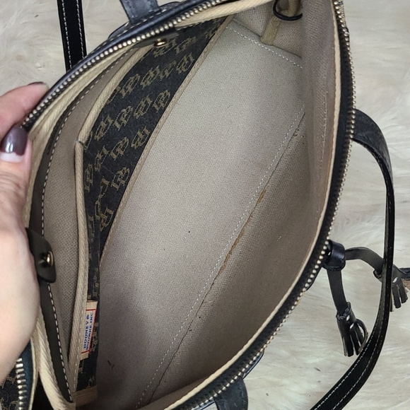 Vintage Dooney & Bourke monogram bag black purse - Picture 4 of 16